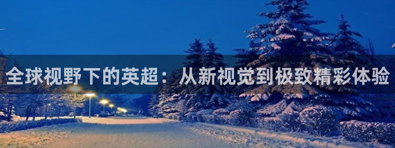 全球视野下的英超：从新视觉到极致精彩体验