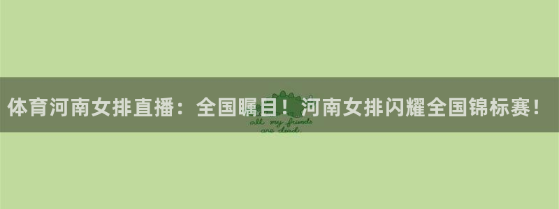 体育河南女排直播：全国瞩目！河南女排闪耀全国锦标赛！